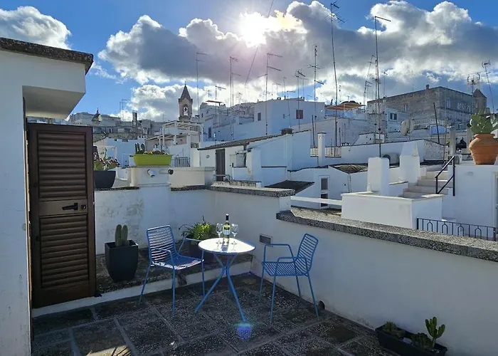 公寓 Dimora Maria Chiara Con Terrazza E Vista Panoramica 奥斯图尼